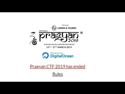 Pragyan CTF 2020 Writup