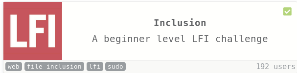 Try Hackme Inclusion Walkthrough