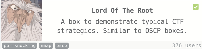 Try Hackme Lord of the Root Walkthrough